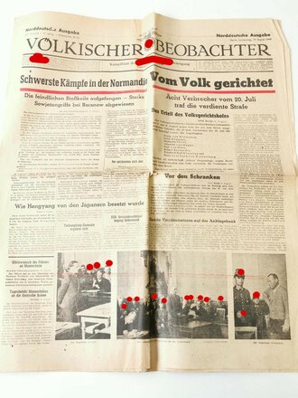 Völkischer Beobachter, Norddeutsche Ausgabe, 223. Ausgabe, 10. August 1944 