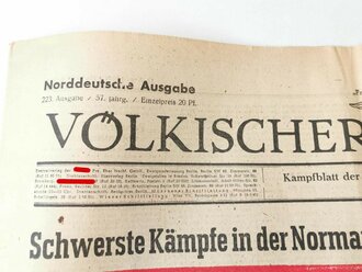 Völkischer Beobachter, Norddeutsche Ausgabe, 223. Ausgabe, 10. August 1944 