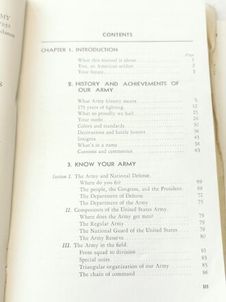 U.S. 1952 dated Field Manual FM 21-13, the soldiers...