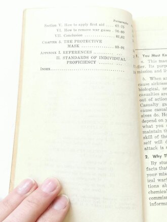 U.S. 1958 dated FM 21-41, soldiers handbook for nuclear, biological and chemical warfare, 187 pages