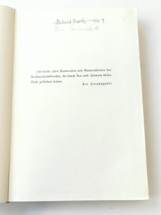 Spaten und Ähre - Das Handbuch der deutschen Jugend im Reichsarbeitsdienst, A5, datiert 1937, 240 Seiten, Rücken gelöst