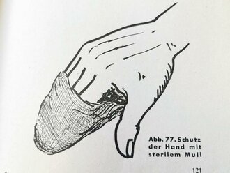 Amtliches Unterrichtsbuch über Erste Hilfe, datiert 1938, 263 Seiten, A5, Rücken lose