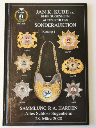 Jan K. Kube, Sonderauktion Sammlung R.A: Harden Altes...
