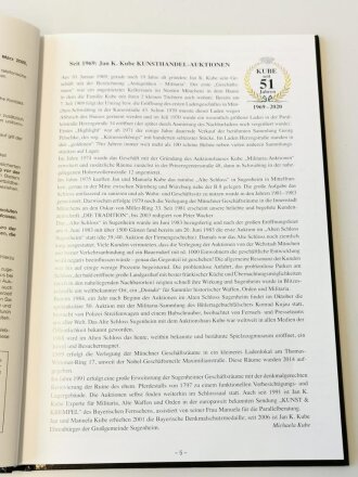 Jan K. Kube, Sonderauktion Sammlung R.A: Harden Altes Schloss Sugenheim 28. März 2020  DIN A5, gebraucht