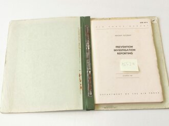 U.S. 1960 dated AFM 62-5, Air Force Manual - Aircarft Accident prevention, Investigation, Reporting, 185 pages, in a folder