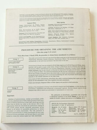 U.S. 1959 dated Doc 6920-AN/855/3 Manual of Aircraft Accident Investigation, Third Edition, 256 pages