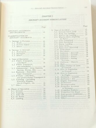 U.S. 1959 dated Doc 6920-AN/855/3 Manual of Aircraft Accident Investigation, Third Edition, 256 pages