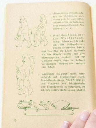 Merkblätter über Hilfeleistung bei Erkrankungen durch Chemische Kampfstoffe, 56 Seiten, datiert 1939