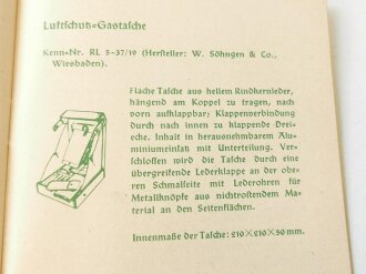 Merkblätter über Hilfeleistung bei Erkrankungen durch Chemische Kampfstoffe, 56 Seiten, datiert 1939