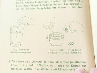 Merkblätter über Hilfeleistung bei Erkrankungen durch Chemische Kampfstoffe, 56 Seiten, datiert 1939