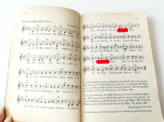 "Wir wandern und singen" - Liederbuch der NS Gemeinschaft "Kraft durch Freude", 56 Seiten, datiert 1939