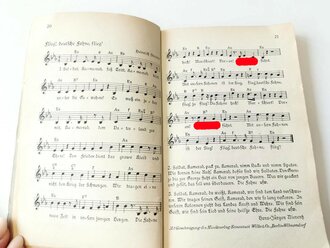 "Wir wandern und singen" - Liederbuch der NS Gemeinschaft "Kraft durch Freude", 56 Seiten, datiert 1939