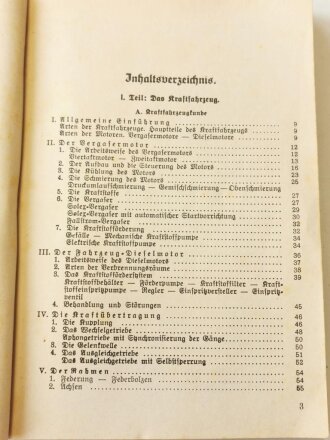 Kraftfahrschuldbuch, Verlag Offene Worte Berlin W35 10 Seiten, datiert 1941