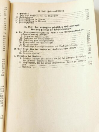 Kraftfahrschuldbuch, Verlag Offene Worte Berlin W35 10 Seiten, datiert 1941