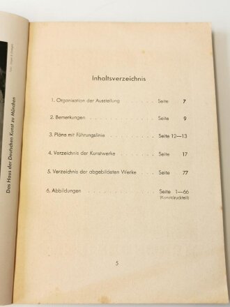 "Grosse Deutsche Kunstausstellung 1943" im Haus der Deutschen Kunst zu München, Juni bis auf weiteres, Offizieller Ausstellungskatalog, A5, ca.150 Seiten