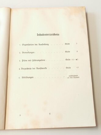"Grosse Deutsche Kunstausstellung 1939" im Haus der Deutschen Kunst zu München, 16. Juli - 15. Oktober 1939, Offizieller Ausstellungskatalog, A5, ca.150 Seiten