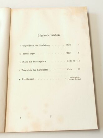 "Grosse Deutsche Kunstausstellung 1939" im Haus der Deutschen Kunst zu München, 16. Juli - 15. Oktober 1939, Offizieller Ausstellungskatalog, A5, ca.150 Seiten
