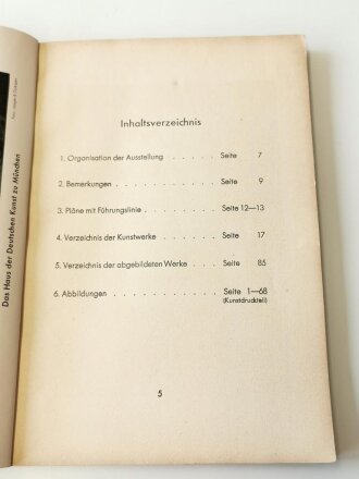 "Grosse Deutsche Kunstausstellung 1942" im Haus der Deutschen Kunst zu München, Juli bis auf weiteres, Offizieller Ausstellungskatalog, A5, ca.160 Seiten