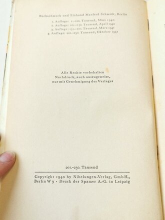 "Wir beginnen das Wunschkonzert für die Wehrmacht", datiert 1941, 224 Seiten, A5