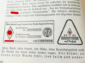 Dienstvorschrift der Hitlerjugend Dv.DJ. 0.1. Vorschrift über den Jungvolkdienst vom 1.7.1938, 64 Seiten, A5