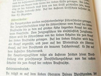 Dienstvorschrift der Hitlerjugend Dv.DJ. 0.1. Vorschrift über den Jungvolkdienst vom 1.7.1938, 64 Seiten, A5