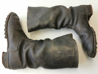 Paar Stiefel für Mannschaften der Wehrmacht. Stark...