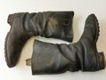 Paar Stiefel für Mannschaften der Wehrmacht. Stark getragenes, ungereinigtes Paar, Sohlenlänge 29cm