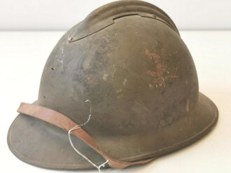 Frankreich, Stahlhelm M26, Originallack, ohne Abzeichen