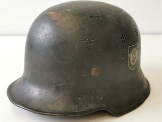 Feuerwehr III.Reich, Stahlhelm mit französischem...