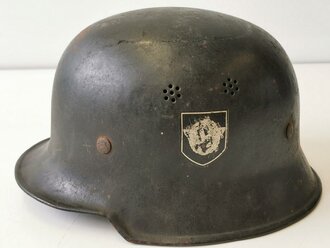 Feuerwehr III.Reich, Stahlhelm mit französischem...