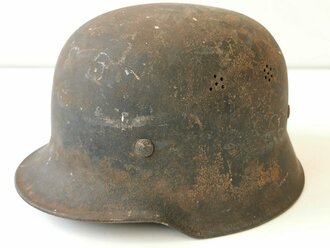 Feuerwehr III.Reich, Stahlhelm Originallack,...