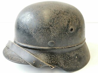 Stahlhelm Luftschutz, Originallack, ungereinigtes Stück