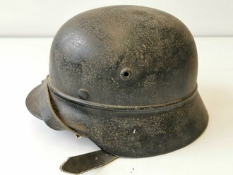 Stahlhelm Luftschutz, Originallack, ungereinigtes Stück