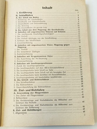 L.Dv.4/4 " Schießvorschrift für die Luftwaffe" Teil 4: Schießen mit beweglichen Bordwaffen, Ausgabe April 1944 mit 137 Seiten