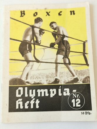 Boxen - Olympiaheft Nr 12, Berlin 1936, 32 Seiten, A6