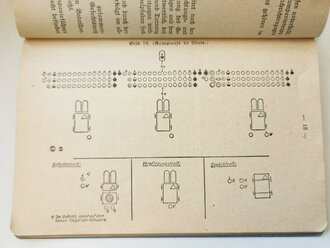 Ausbildungsvorschrift für die Infanterie - Heft 2 - Die Schützenkompanie Teil b, datiert 1936, 42 Seiten, A6