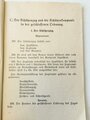 Ausbildungsvorschrift für die Infanterie - Heft 2 - Die Schützenkompanie Teil b, datiert 1936, 42 Seiten, A6