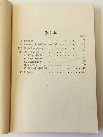 H.Dv.475 "Sportvorschrift für das Heer" vom 1. Oktober 1938, 126 Seiten, A6
