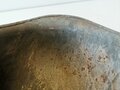 U.S. WWII front seam steel helmet shell, overpainted