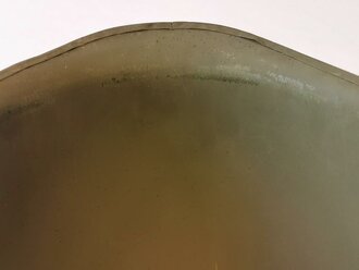 U.S. WWII front seam steel helmet shell, overpainted