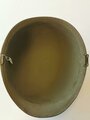 U.S. WWII front seam steel helmet shell, overpainted