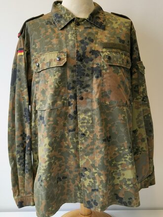 Bundeswehr, Feldbluse flecktarn, gebraucht, Bundeswehr Grösse 15 ( Konfektionsgrösse 45-46)