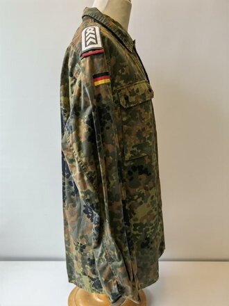 Bundeswehr, Feldbluse flecktarn, gebraucht, Bundeswehr Grösse 15 ( Konfektionsgrösse 45-46)