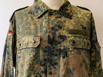 Bundeswehr, Feldbluse flecktarn, gebraucht, Bundeswehr Grösse 15 ( Konfektionsgrösse 45-46)