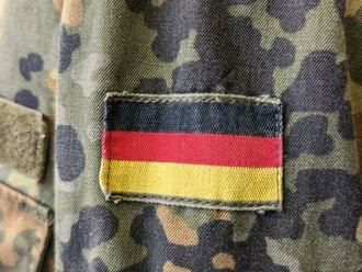 Bundeswehr, Feldbluse flecktarn, gebraucht, Bundeswehr Grösse 15 ( Konfektionsgrösse 45-46)