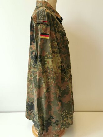 Bundeswehr, Feldbluse flecktarn, gebraucht, Bundeswehr Grösse 19 ( Konfektionsgrösse 45-46, Körpergrösse 195-205)