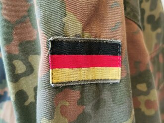 Bundeswehr, Feldbluse flecktarn, gebraucht, Bundeswehr Grösse 19 ( Konfektionsgrösse 45-46, Körpergrösse 195-205)