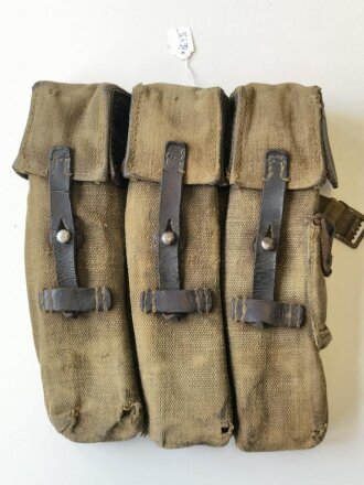 MP43/44 Tasche für 3 Magazine Wehrmacht. Frühes Stück, stark getragen