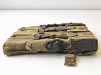 MP43/44 Tasche für 3 Magazine Wehrmacht. Frühes Stück, stark getragen