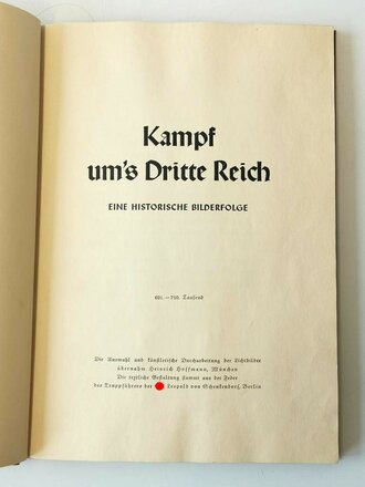 Sammelbilderalbum " Kampf ums Dritte Reich" 1 Bild fehlt, einige haben sich gelöst und liegen lose bei